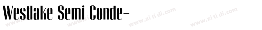 Westlake Semi Conde字体转换 Westlake Semi Conde字体转换